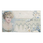 Shabby Chic Victoriaans Lady met bloemen Kussensloop (Achterkant)