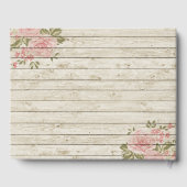 Shabby Chic Victorian Flower Mariage Livre d'invit (Verso)