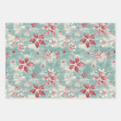  Shabby Chic Vintage Kerst Inpakpapier Vel (Voorkant 2)