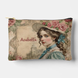 Shabby Chic Vintage Victorian Woman Accessory Pouc Etui