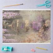 Shabby Chic  Vogelkooi, Vogel & Bloemen Tissuepapier (Craft)