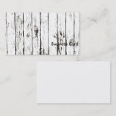 Shabby Chic Weathered Board Visitekaartje (Voorkant / Achterkant)