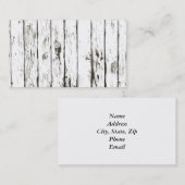 Shabby Chic Weathered Board Visitekaartje (Voorkant / Achterkant)