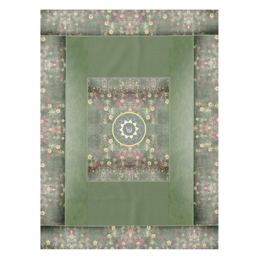 Shabby chic Weathered Floral Tafelkleed (Voorkant)