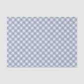 Shabby Chic White Light Ice Blue Gingham Tissuepapier (Voorkant)