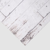 Shabby Chic Wit Hout Rustieke Boerderij Huwelijk Tissuepapier (Detail)