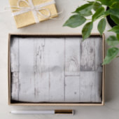 Shabby Chic Wit Hout Rustieke Boerderij Huwelijk Tissuepapier (Geschenk)