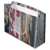 Shabby Chic Wood Groot Cadeauzakje (Achterkant Gekanteld)