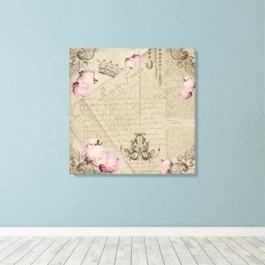 Shabby Chic - Wrapped Canvas (Insitu (Houten vloer))