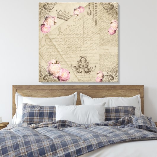 Shabby Chic - Wrapped Canvas (Insitu (Slaapkamer))