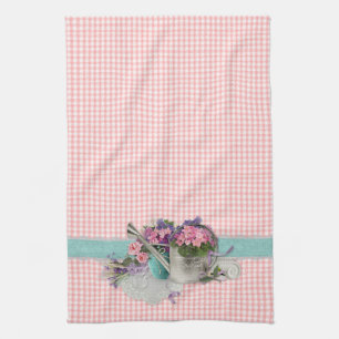 Shabby Chique Tuin Bloemen Keuken Handdoek