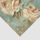  shabby chique vlinder & rozen tissue papier (Detail)