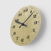 Shabby clock ronde klok (Hoek)