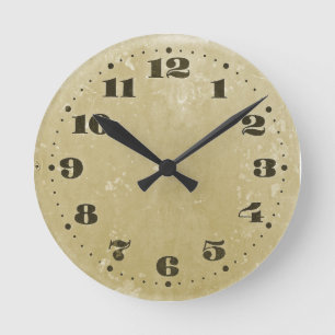 Shabby clock ronde klok