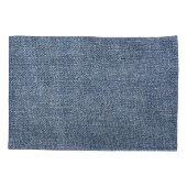Shabby denim: blauwe jeans textuur kussensloop (Achterkant)