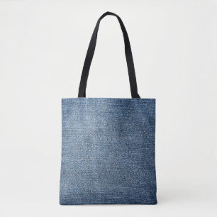 Shabby denim textuur voor achtergrond. Blauwe spij Draagtas