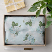 Shabby Floral Aqua Series Design 1 Tissuepapier (Geschenk)