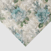 Shabby Floral Aqua Series Design 2 Tissuepapier (Detail)