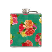Shabby Floral Flask Heupfles (Achterkant)