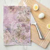 Shabby  Floral Kitchen Towel Theedoek (Quarter Fold)