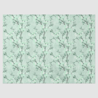 Shabby Floral Mint Series Design 7 Tissuepapier