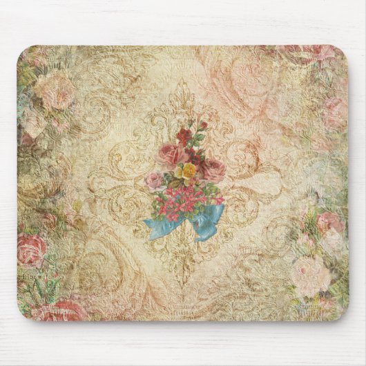 Shabby  Floral Mousepad Muismat (Voorkant)