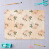 Shabby Floral Peach Series Design 2 Tissuepapier (Craft)