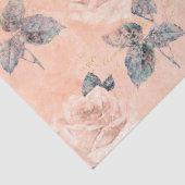 Shabby Floral Peach Series Design 5 Tissuepapier (Detail)
