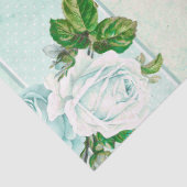 Shabby Floral Turquoise Series Design 11 Tissuepapier (Detail)