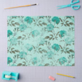 Shabby Floral Turquoise Series Design 8 Tissuepapier (Craft)