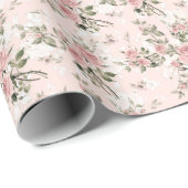 Shabby, franse chic, , floral, rustic, cadeaupapier (Rol Hoek)