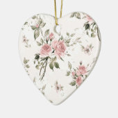 Shabby, franse chic, , floral, rustic, keramisch ornament (Links)