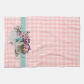 Shabby Jardin Chic Floral Serviette de cuisine (Horizontal)