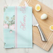 Shabby-keukenhanddoek Thuis, zoet huis, aangepast Theedoek (Quarter Fold)
