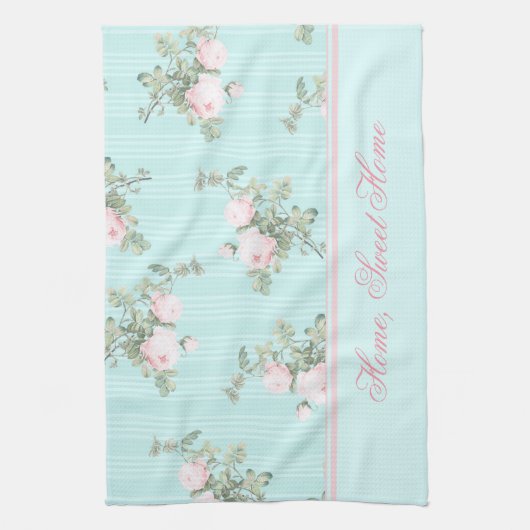 Shabby-keukenhanddoek Thuis, zoet huis, aangepast Theedoek (Verticaal)