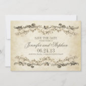  shabby old Save the date ontwerp (Voorkant)