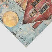 SHABBY OUDE RODE HUIS GEMENGDE MEDIA DECOUPAGE TISSUEPAPIER (Detail)