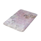 Shabby Paarse Bloem Badmat (Gekanteld)