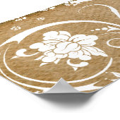 Shabby Parchment and Lace Seating Chart Poster (Hoek)