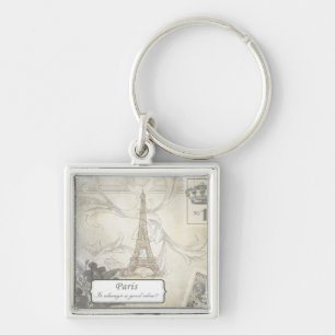 Shabby: Parijs is altijd een goed idee! Sleutelhanger