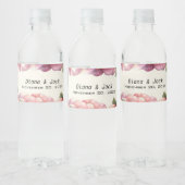 Shabby Pink Rose Waterfles Etiket (Flessen)