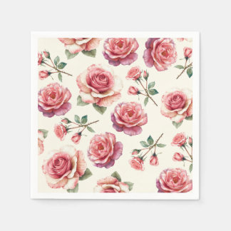 Shabby Pink Roses Forever Servet