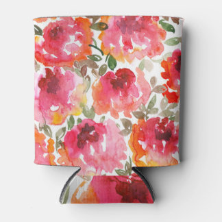 Shabby rode rozen, naadloos patroon. blikjeskoeler