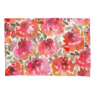 Shabby rode rozen, naadloos patroon. kussensloop