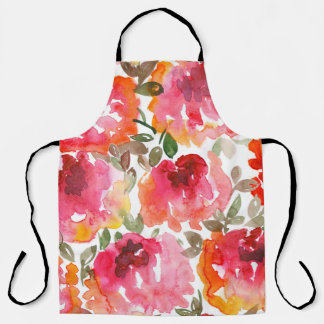 Shabby rode rozen, naadloos patroon. schort
