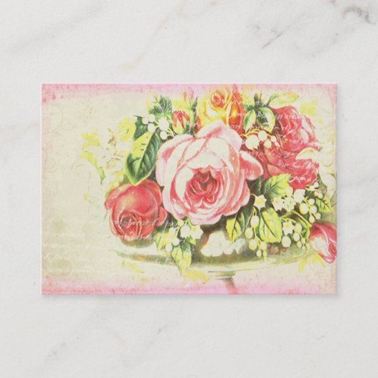 Shabby Roos Versailles Collectie Visitekaartjes (Voorkant)