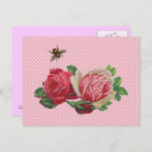 Shabby Rozen Briefkaarten (Voorkant / Achterkant)