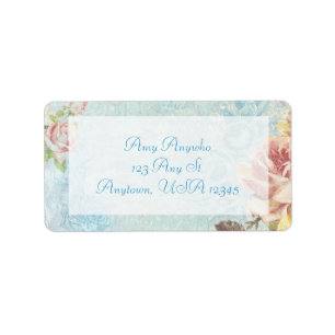 Shabby Rozen Etiket