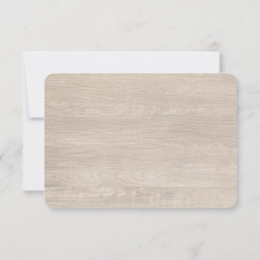 Shabby Rozen Rustieke Bruiloft RSVP (Achterkant)