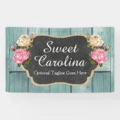 Shabby Rozen Rustisch landkarton Spandoek (Horizontaal)